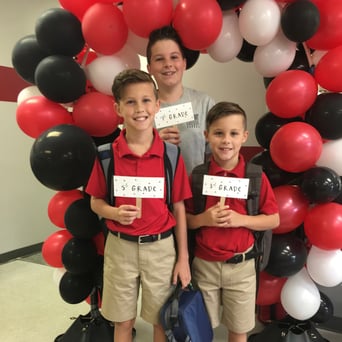 boys first day new school