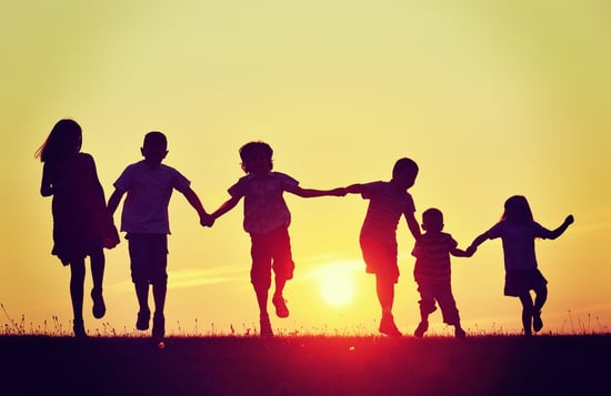 children playing outdoors