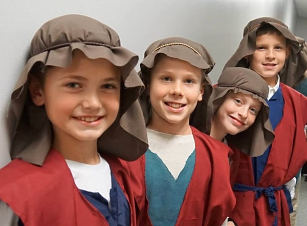 school christmas program boys shepherds 