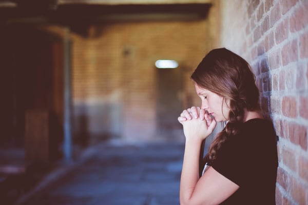 school prayer walk teen praying