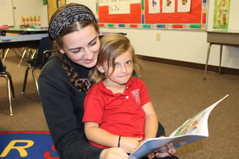 reading to preschooler